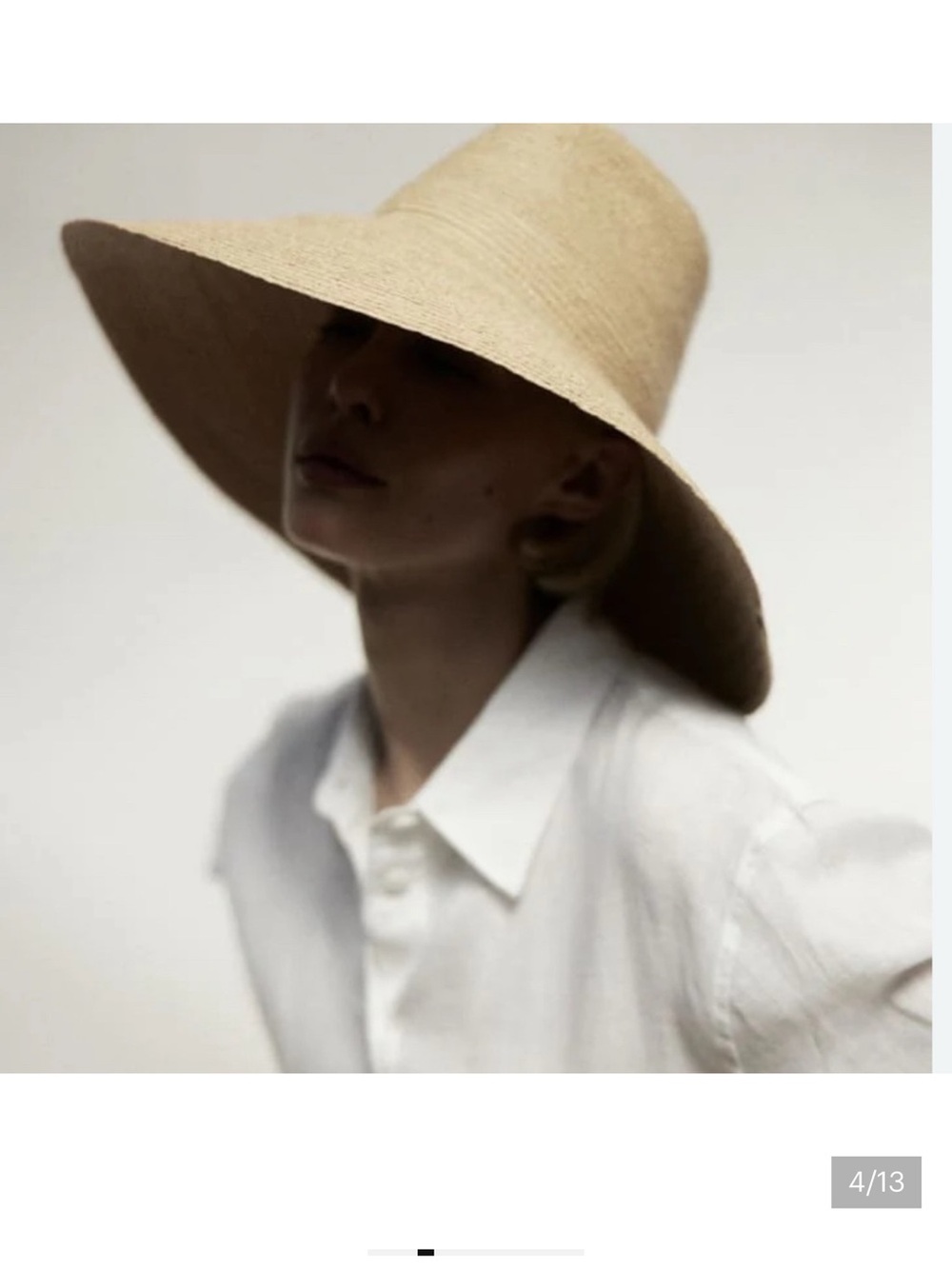 Janessa Leone Tinsley Wide Brimmed Beach Sun Festival Hat - Picture 5 of 5